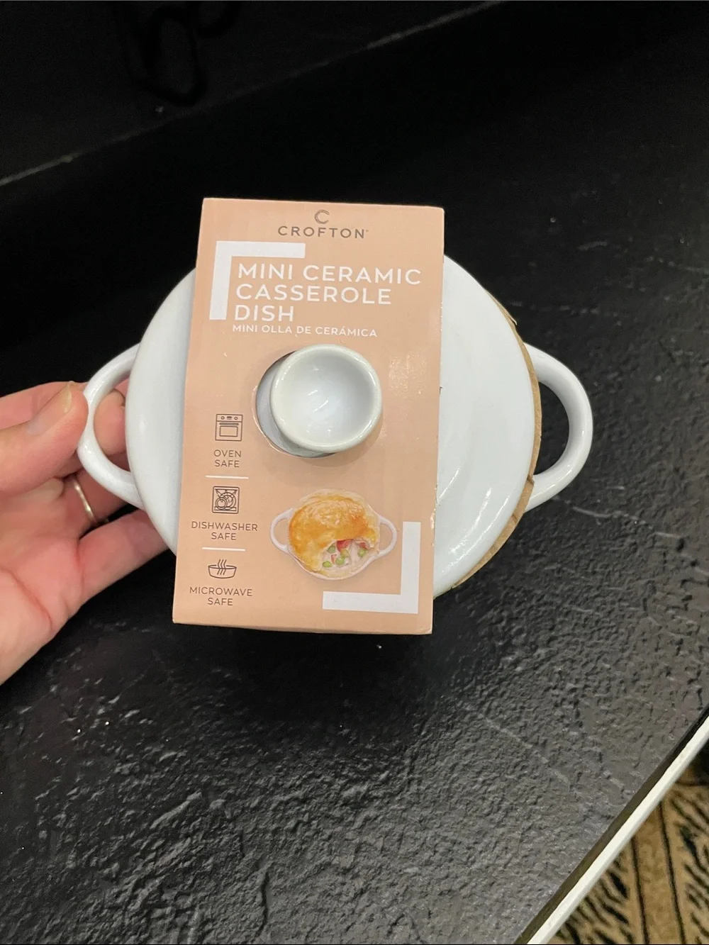 Crofton Mini Ceramic Casserole Dish - White